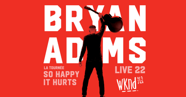 Gagnez votre paire de billets pour Bryan Adams au Centre Vidéotron!