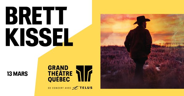 Brett Kissel s'amène au Grand Théâtre de Québec