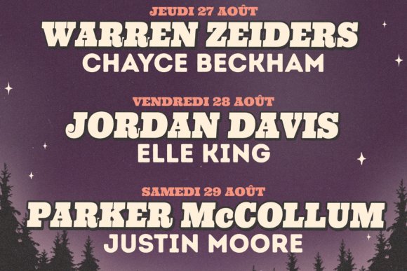 Chayce Beckham, Elle King et Justin Moore s'ajoutent au Festival Country Lotbinière